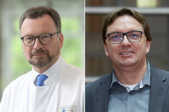 Professor Thomas Standl und Volker Parvu