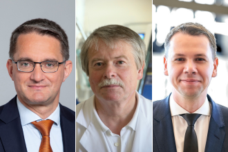 Prof. Dominic Wichmann, Dr. Klaus-Friedrich Bodmann und Dr. Hartmuth Nowak